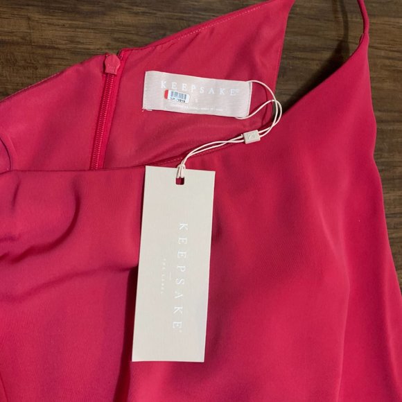 NWT Keepsake Pink No Love Midi Dress - size S - Picture 5 of 6